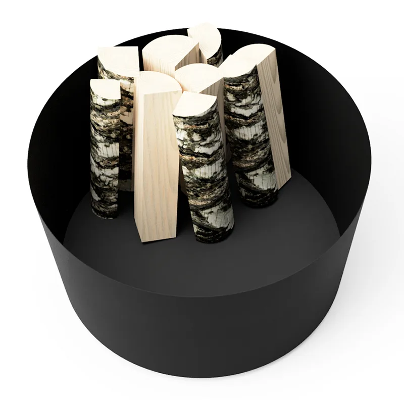 Penanam Luar Bulat Logam Bergalvani