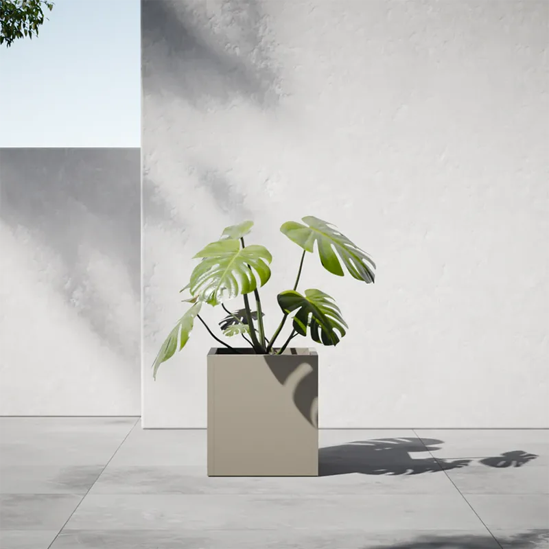 Lightweight Square Outdoor Planter